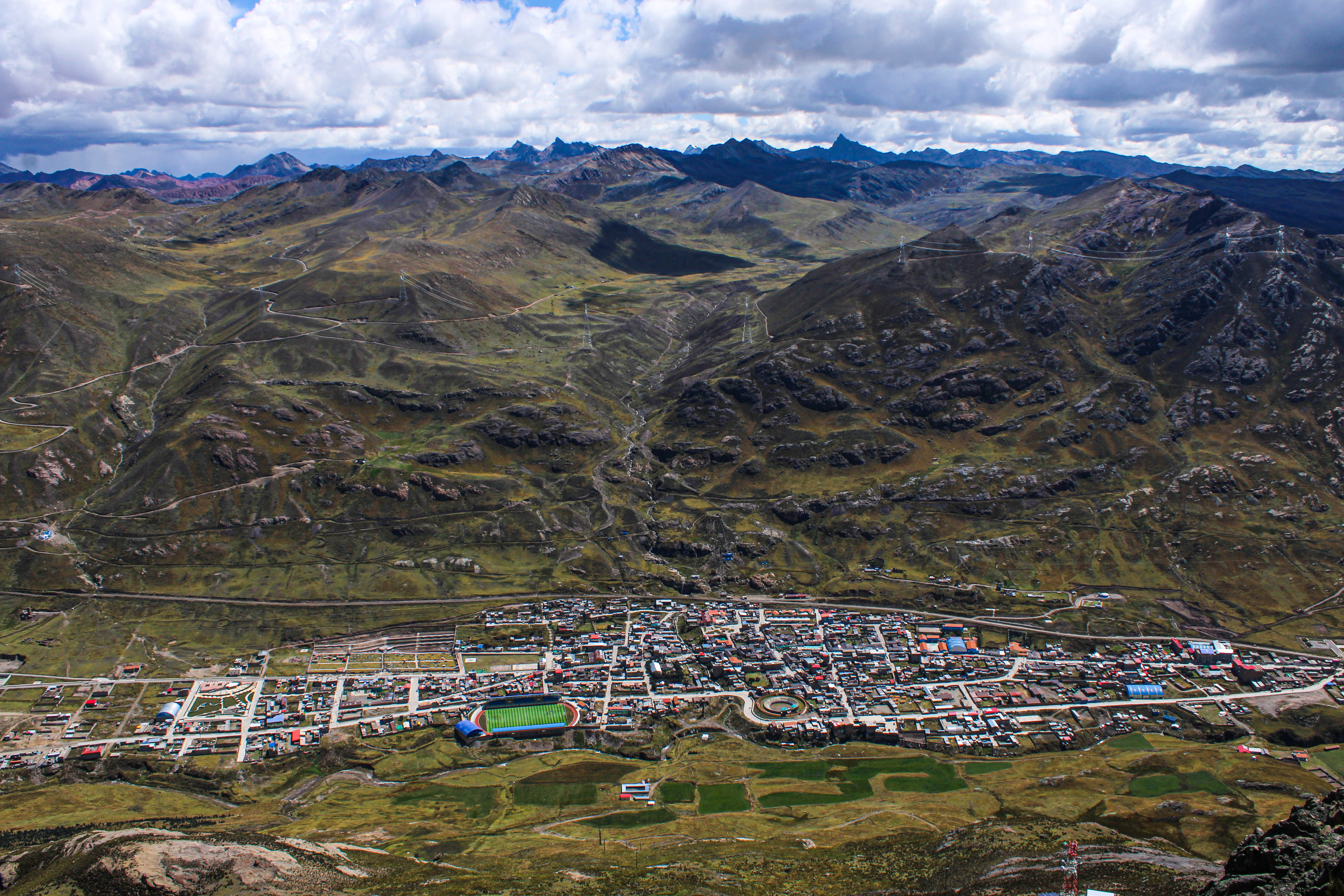 Vista panoramica de Yauli